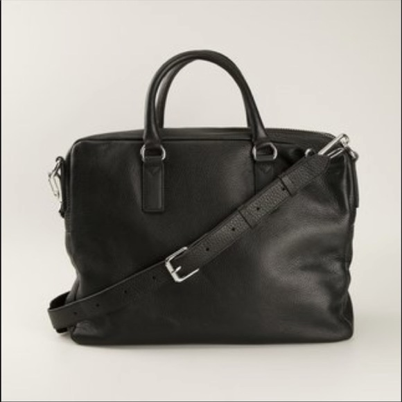 Marc Jacobs leather black lab top bag